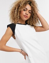 Thumbnail for your product : Noisy May exclusive raglan T-shirt dress in white