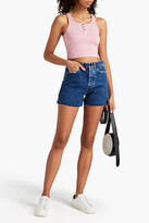 Thumbnail for your product : 3x1 Distressed denim shorts