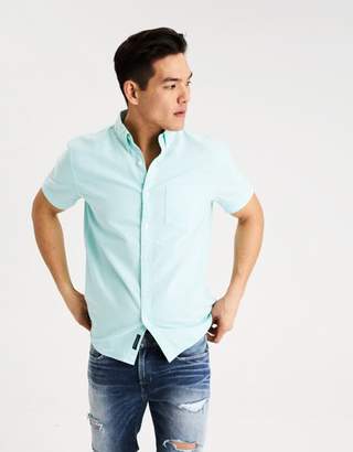 American Eagle Outfitters AE Short Sleeve Oxford Shirt