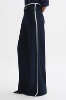 Thumbnail for your product : Reiss Petite High Rise Wide Leg Trousers