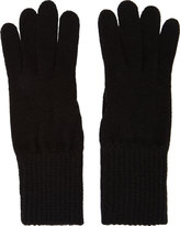 Thumbnail for your product : Kris Van Assche Krisvanassche Black Layered Chevron Gloves
