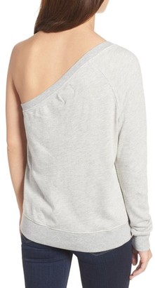 Pam & Gela Women's One-Shoulder Sweatshirt