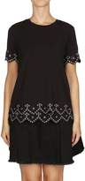 Thumbnail for your product : Michael Kors Grommeted Eyelet Matte-jersey Top
