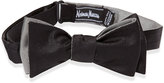 Thumbnail for your product : Neiman Marcus Silk Pre-Tied Bow Tie, Black/Gray