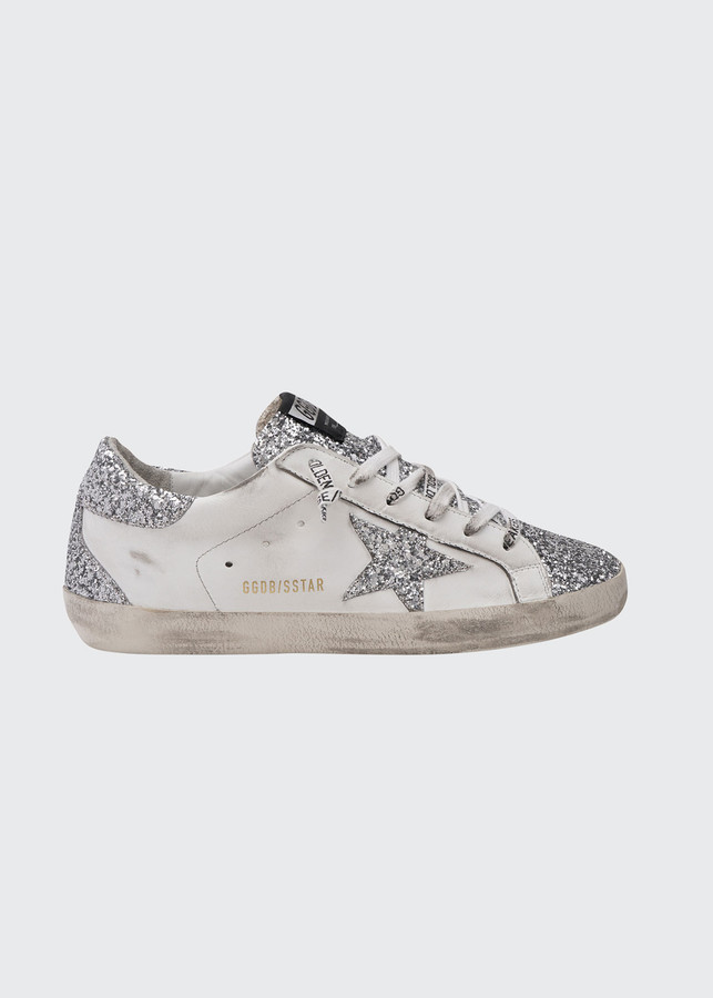 superstar glitter low top sneaker golden goose