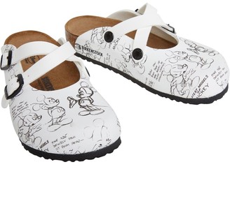 Birkenstock Kids Dorian Birko-Flor Narrow Fit Sandals Mickey Heritage White