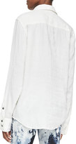 Thumbnail for your product : Rag and Bone 3856 rag & bone/JEAN Leeds Linen-Blend Pocket Shirt