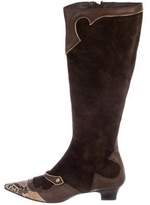 Thumbnail for your product : Rebeca Sanver Suede Knee-Length Boots Brown Suede Knee-Length Boots