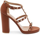 Thumbnail for your product : Valentino Garavani Rockstud T-Strap Leather Sandals