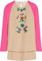 Thumbnail for your product : DELPOZO Embellished silk-blend blouse