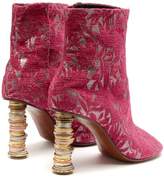 Thumbnail for your product : Vetements Geisha Split Toe Coin Heel Ankle Boots - Womens - Pink