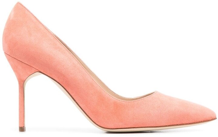 coral colored pumps