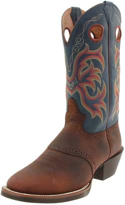 Justin Boots Men's Stampede Collection 12" Punchy Boot Wide Square Double Stitch Toe