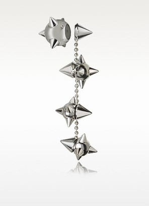 DSQUARED2 Pierce Me Palladium Plated Metal Spiked Single Long Earring
