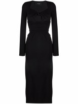 Thumbnail for your product : Giambattista Valli Cut-Out Detail Long-Sleeve Dress