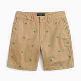 Thumbnail for your product : J.Crew Boyfriend chino short with embroidered palm trees
