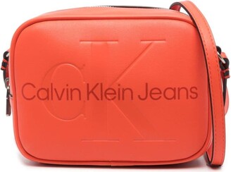 Calvin Klein Women Polyester Crossbody Bags, Red (133168)
