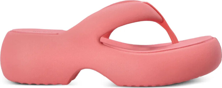 Melissa Free Fuzy chunky-sole flip-flops