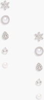 Thumbnail for your product : boohoo Eva Pearl And Rhinestone Studs 5 Pack