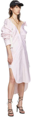 Alexander Wang Pink and White Falling Shirt Dress