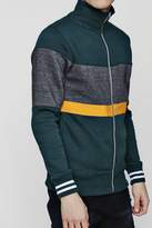 Thumbnail for your product : boohoo Colour Block Zip Through Track Top