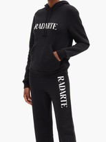 Thumbnail for your product : Rodarte Radarte-print Fleeceback-jersey Hooded Sweatshirt - Black White
