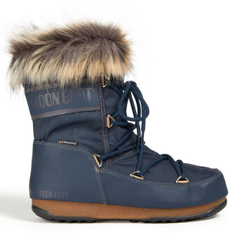 Moon Boot Faux Fur-trimmed Shell Snow Boots