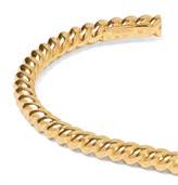 Thumbnail for your product : Tom Ford Twisted Gold-Tone Silver Cuff