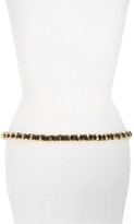 Thumbnail for your product : Moschino Logo Plate Chain Belt