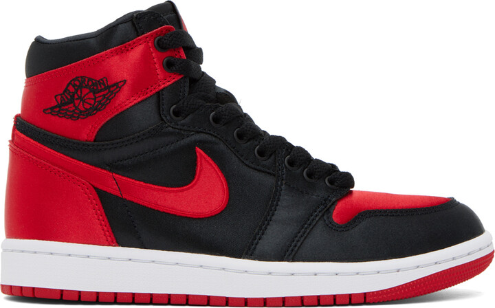 jordan shoes red and black