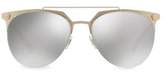 Thumbnail for your product : Versace Clubmaster Mirrored Sunglasses