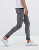 Thumbnail for your product : ONLY & SONS Super Extreme Skinny Washd Grey Jeans