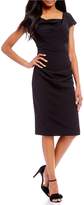 Thumbnail for your product : Adrianna Papell Cowl-Neck Ruched Sheath Dress