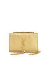 Thumbnail for your product : Saint Laurent Monogram Small Kate Metallic Tassel Crossbody Bag, Gold