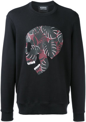 Markus Lupfer skull print sweatshirt - men - Cotton - XL