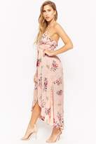 Thumbnail for your product : Forever 21 Floral High-Low Halter Romper
