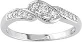 Thumbnail for your product : Kohl's 10k White Gold 1/4-ct. T.W. Diamond Swirl Ring