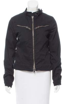 Burberry Fitted Zip-Up Jacket