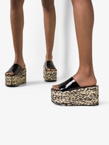 Thumbnail for your product : Simon Miller Blackout 105mm espadrille platform sandals