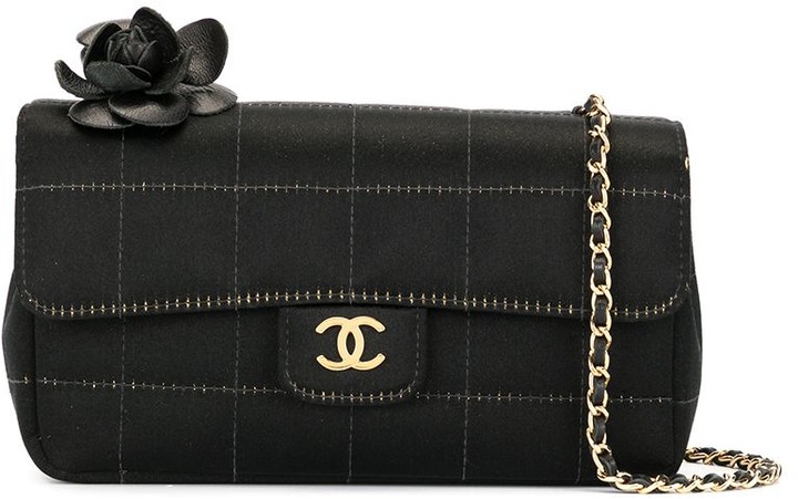 Chanel Pre Owned 2003 Camélia Choco Bar shoulder bag - ShopStyle
