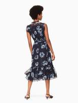 Thumbnail for your product : Kate Spade night rose chiffon midi dress