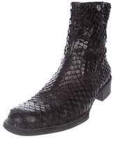 Thumbnail for your product : Gianni Versace Embossed Leather Boots