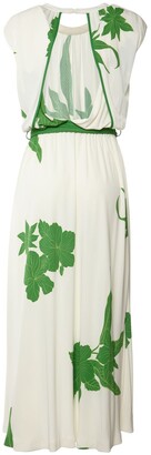 Loro Piana Floral Print Viscose & Silk Jersey Dress
