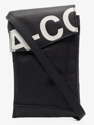A-Cold-Wall* Black Logo Print Lanyard Pouch Bag