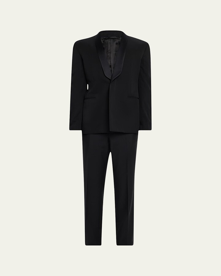Givenchy Men's Wool and Mohair Classic Fit Formal Trousers