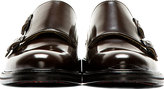 Thumbnail for your product : Carven Dark Brown Leather Monk Strap Shoes