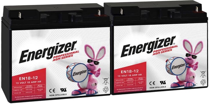 12V 18Ah Long Lasting SLA AGM Rechargeable Battery Use In Wheelchairs, Electric Scooters, Backup Power-2 Pack