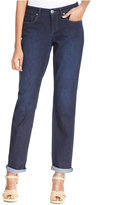 Thumbnail for your product : Style&Co. Embellished Ex-Boyfriend Cuffed Curvy-Fit Jeans, Dark Wash