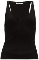 Thumbnail for your product : ANOTHER TOMORROW Scoop-neck Ribbed-knit Tank Top - Black
