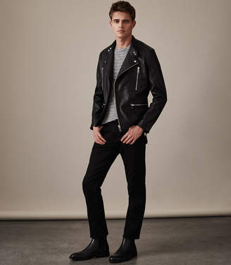 Reiss Hemming Quilted Leather Jacket
